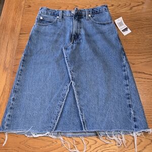 Frame Denim Asymmetrical Blue Skirt